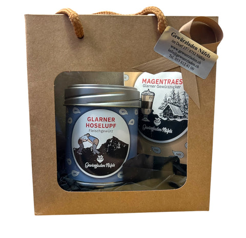 Serviette cadeau + cravate pantalon