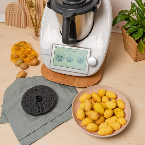 WunderPeeler® (mit Träger) | Kartoffelschäler-Aufsatz für Thermomix TM7, TM6, TM5, TM31