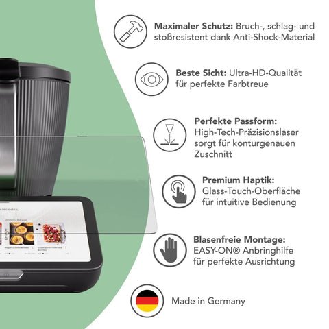 WunderScreen® Hybrid-Glas Displayschutz für Thermomix TM7