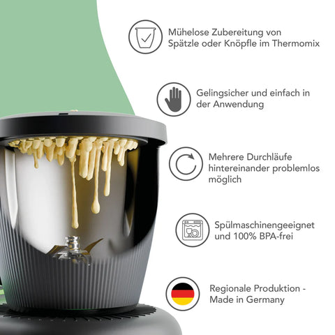 WunderSpatzl® | Spätzlereibe für Thermomix TM7