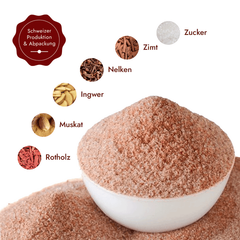 Magenträs (Magentraes), Glarner Gewürzzucker, 100g im Streuer