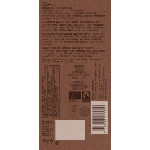 Cacao & Dates Hazelnut (90g)