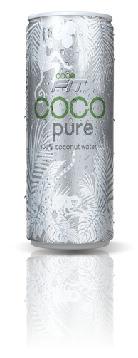 Coco pure, Pures Kokosnusswasser in der Dose, 330 ml, Bio 