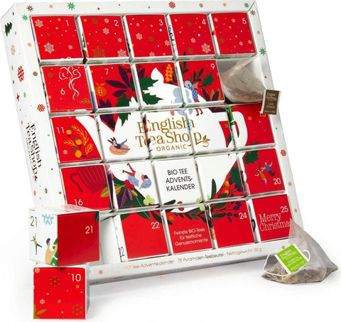 Bio "Red Christmas" Adventskalender, 25 Teebeutel (50 g)