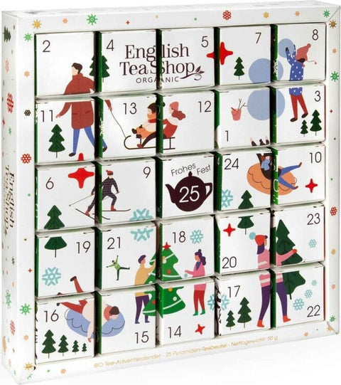 Bio "White Ornaments" Adventskalender, 25 Teebeutel (50 g)