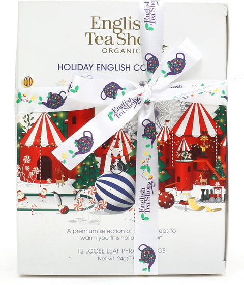 Tee Geschenk mit Schleife "Winter Kollektion, Weiß", BIO, 12 Teebeutel (24 g)