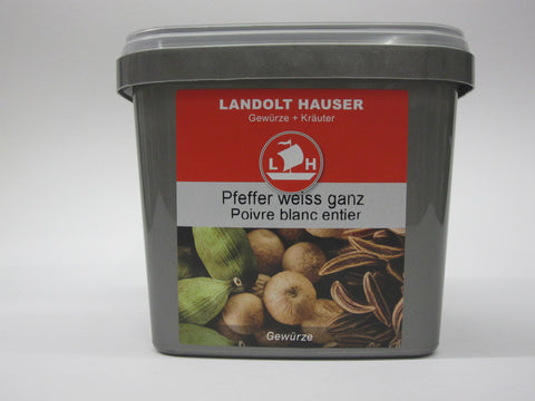 Pfeffer weiss ganz 650g in der LH Box