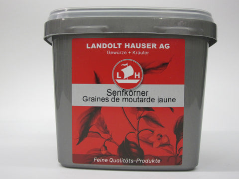 Senfkörner gelb ganz 700g in der LH Box