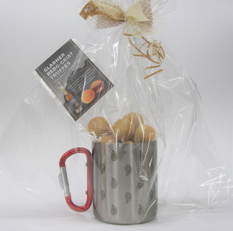 Glarner Outdoor Tasse gefüllt mit Truffes Berg-Geist