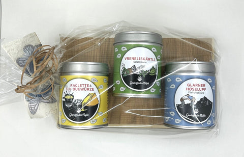 Geschenk Holz 3er Set