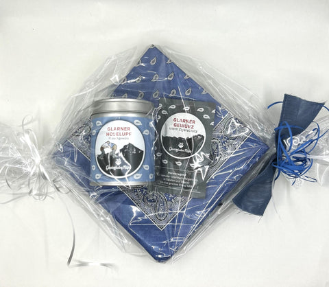 Geschenk Serviette + Hoselupf