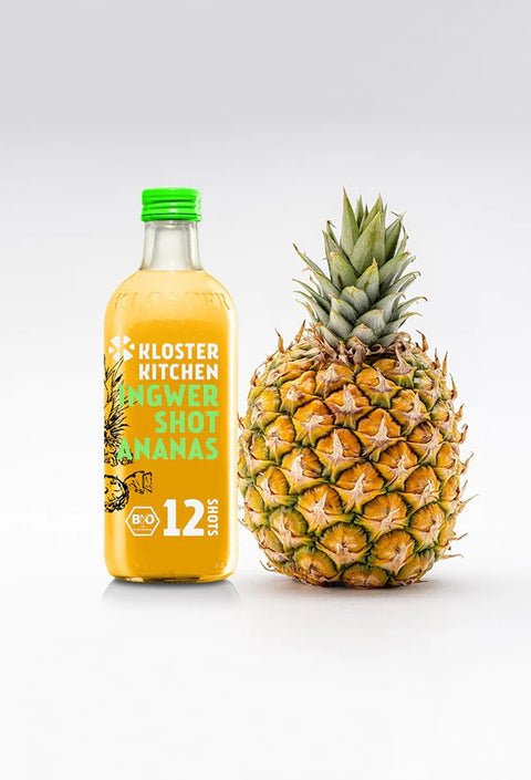 Ingwer Shot Ananas Bio Flasche, 360 ml 