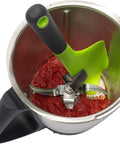 Multifunktionaler Dreh-Spatel für Thermomix TM6 TM5 TM31 zum einfachen Ausschaben und Entleeren des Mixtopfs Grün