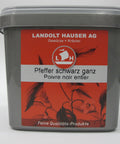 Pfeffer schwarz ganz 