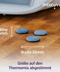 3 unsichtbare Slider Gleiter für den Thermomix TM6 TM5