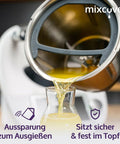 Deckelhalter und Abstreifhilfe kompatibel mit Vorwerk Thermomix TM6 TM5 TM31