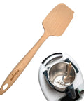 Nachhaltiger Holz-Spatel für Thermomix TM6,TM5,TM31 Drehkellenspatel Teigschaber