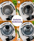 mixcover Spiralschneider Gemüsenudeln schneiden kompatibel mit Thermomix TM6 TM5