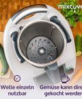 mixcover Spiralschneider Gemüsenudeln schneiden kompatibel mit Thermomix TM6 TM5