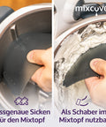 Garkorbteiler für Thermomix TM6 TM5 TM31, Mixtopf-Schaber