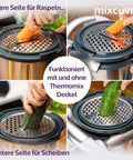 Reibe für Gemüse, Obst und Käse Gemüsereibe für den Thermomix TM6 und TM5, Thermomix