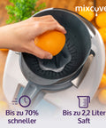Saftpresse, Orangenpresse, Zitruspresse kompatibel mit Vorwerk Thermomix TM6 und TM5, einfach entsaften, Entsafter