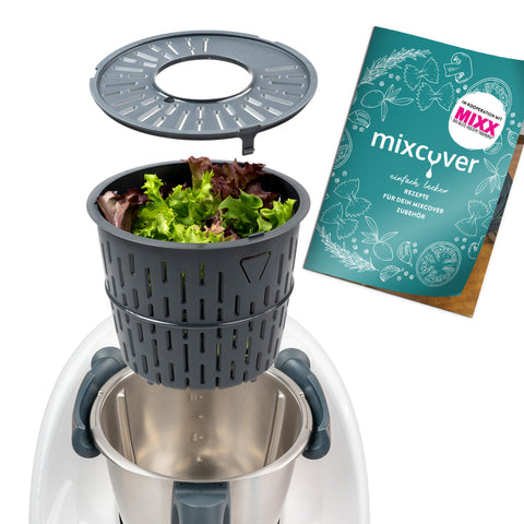 verbesserte Version Salatschleuder kompatibel mit Thermomix TM6 TM5 – waschen und trocknen von Salat – Salattrockner - auch zum Kochen geeignet