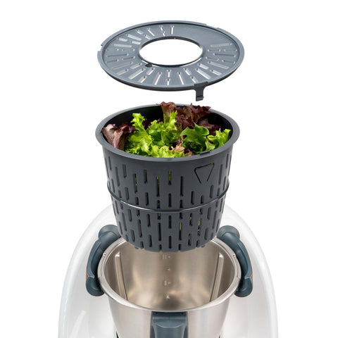 verbesserte Version Salatschleuder kompatibel mit Thermomix TM6 TM5 – waschen und trocknen von Salat – Salattrockner - auch zum Kochen geeignet