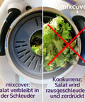 verbesserte Version Salatschleuder kompatibel mit Thermomix TM6 TM5 – waschen und trocknen von Salat – Salattrockner - auch zum Kochen geeignet