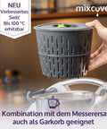 verbesserte Version Salatschleuder kompatibel mit Thermomix TM6 TM5 – waschen und trocknen von Salat – Salattrockner - auch zum Kochen geeignet