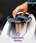 mixcover Steamy Wasserdampf-Ableiter Dampfaufsatz Dunstabzug Möbelschutz steam pipe aus Silikon kompatibel mit Thermomix TM6 TM5 TM31 Monsieur Cuisine Connect Monsieur Cuisine Smart