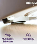 unsichtbarer Gleiter Slider Zubehör für Thermomix TM6 TM5 Küchenmaschine - die selbstklebende, effektive, günstige Alternative zum Gleitbrett