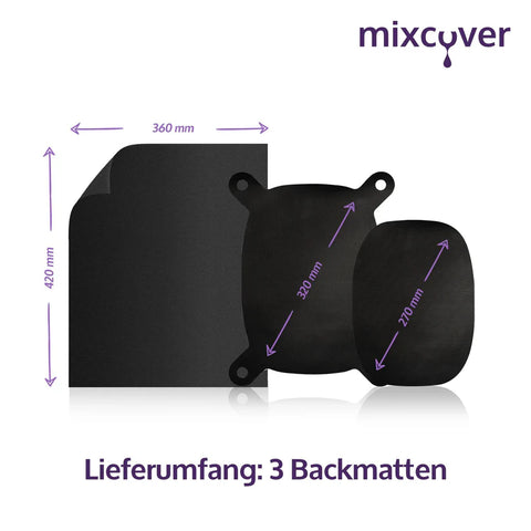 mixcover Dauerbackfolie – Backpapier für Varoma Einlegeboden passend für Thermomix TM7 (3er-Set)