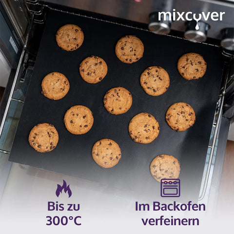 mixcover Dauerbackfolie – Backpapier für Varoma Einlegeboden passend für Thermomix TM7 (3er-Set)