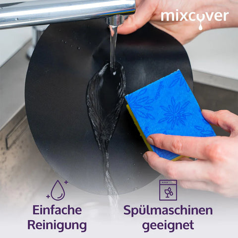 mixcover Dauerbackfolie – Backpapier für Varoma Einlegeboden passend für Thermomix TM7 (3er-Set)