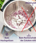 Mixtopf Verkleinerung für Thermomix TM6 TM5 Häcksel Helfer, Verkleinert den Mixtopf für effizienteres Häckseln, Pürieren ,Schneiden