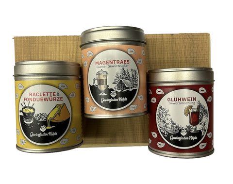 Geschenk Holz 3er Set